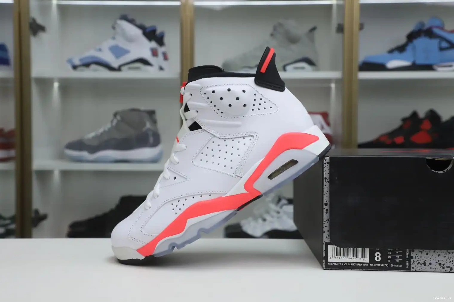 Air Retroinfrared Jordan White 6 Kimikick 0506